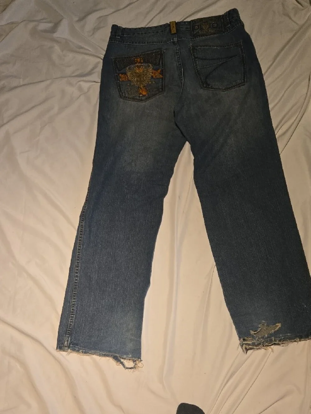 Pelle Pelle Men’s Relaxed Blue Denim Jeans